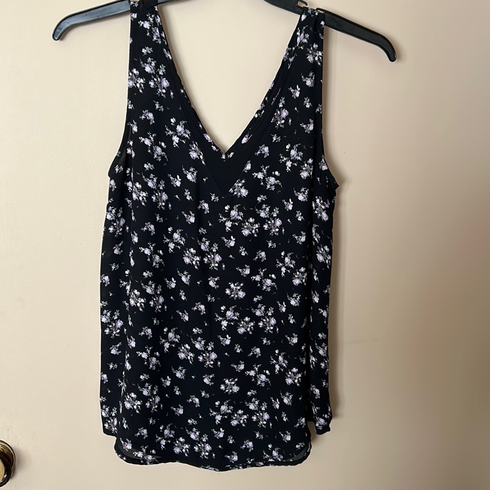 Maurice’s black floral top, never worn!